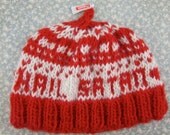hail satan red & white hat