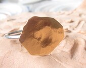 Gold Ring,Silver and Gold,Sterling Silver and Gold Ring
