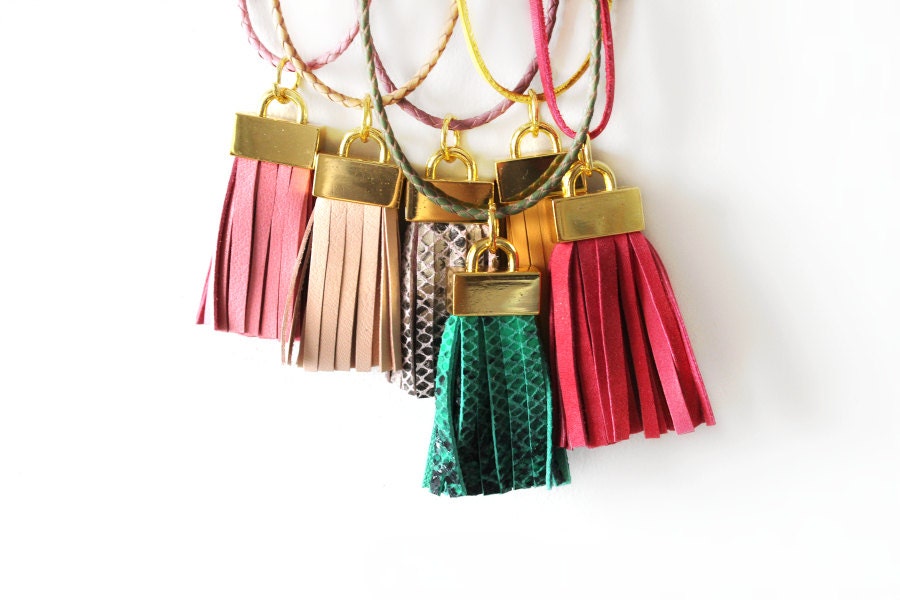 Leather Tassel Necklaces