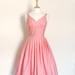 Sugar Pink Cotton Sweetheart Prom Dress - Made to Measure