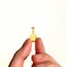 Miniature Vase in Yellow 1:12 Scale, Hand Blown Glass 1/12