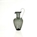 Miniature Pitcher in Gray, Hand Blown Glass