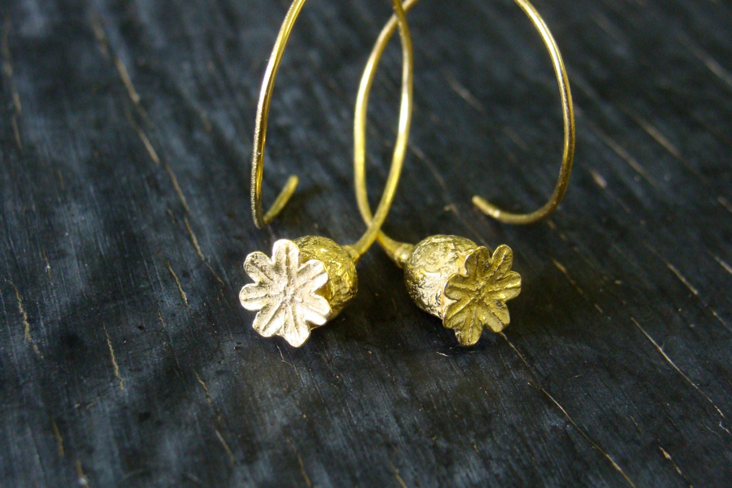 18K Vermeil Poppy Pod Hoops