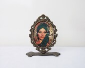 Floral Victorian Antique Oval Photo Frame