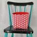Fabric Basket organiser Large size White flower