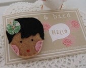 Doll Face Brooch - Mint Green (243)