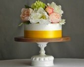 Cake Stand 12" Cupcake Stand Dessert Wooden Wedding Decor Rustic Elegance By E. Isabella Designs. As Featured In Martha Stewart Weddings.
