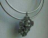 2 Vintage Altar Boy Charms  - for large gauge hoops
