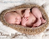 PDF KNITTING PATTERN - newborn pod photography prop