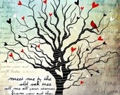 Story Teller / original illustration ART Print Hand SIGNED size 8 x 10 NEW