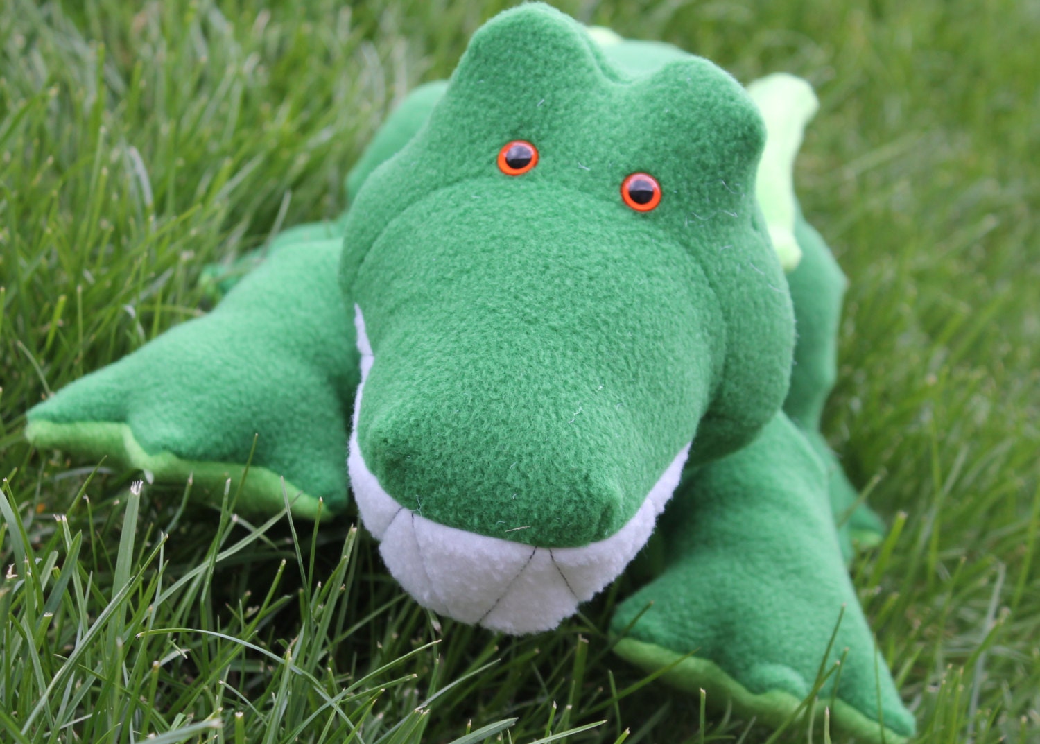 Green Plush Crocodile