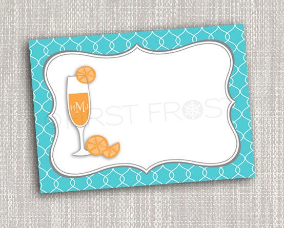 Monograms & Mimosas Printable Food Label Tents Il_570xn
