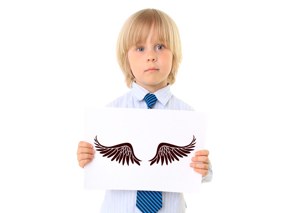 Angel Wings, Mothers Day Sale, 8x10 inches, Wall art, Brown, Christmas