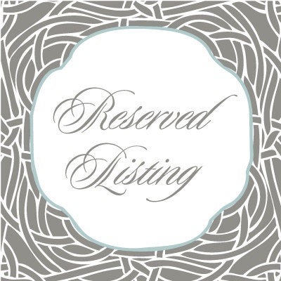 Custom listing for Traci