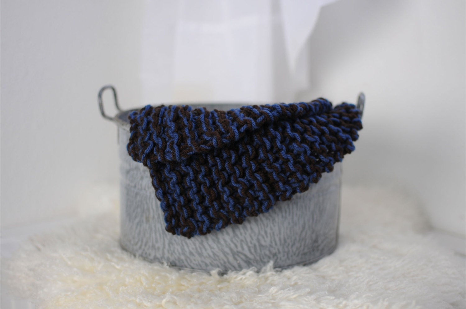 Big Knit Mini Blanket Knitting Pattern