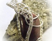 Minnesota Jaspelite Wire Wrapped Stone Pendant