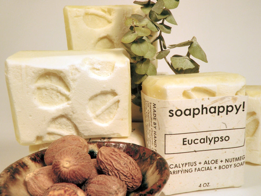 Eucalypso Eucalyptus and Nutmeg Handmade Vegan Soap