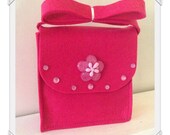 Child's Hot Pink Messenger Bag