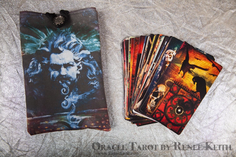 Oracle Tarot Card Deck by Renee Keith - Basic Set of 50 Cards (Magic Fountain Bag)