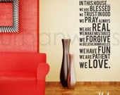 Vinyl Wall Decal Sticker Art, We are blessed