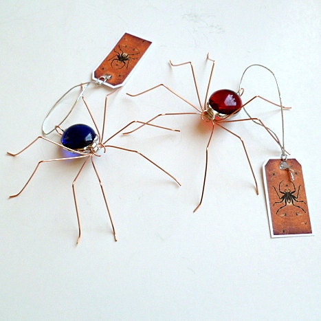 Reserved for Martha Pittaway 50 Red and Blue Spiders