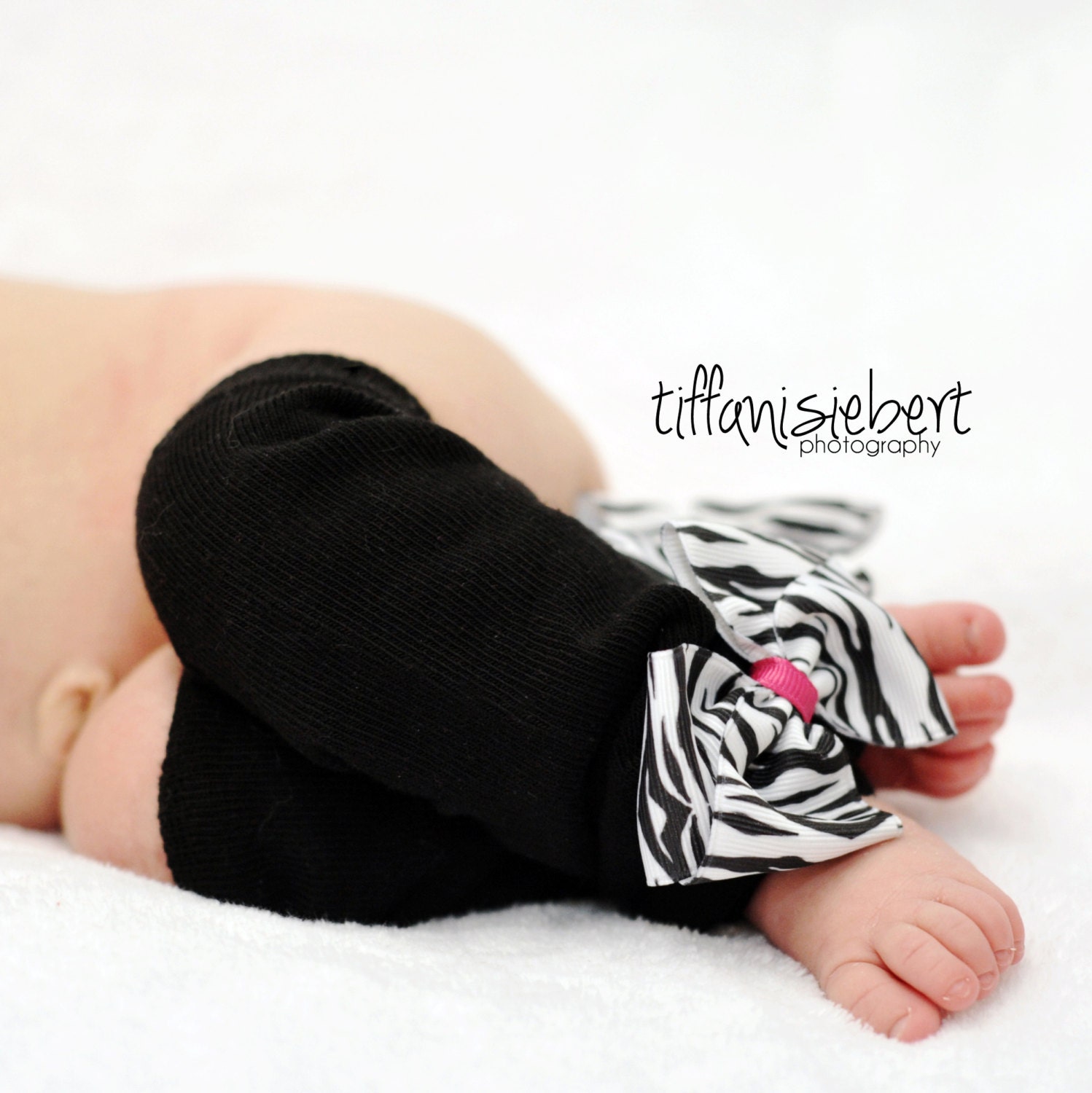 Pink Zebra Valentine Leg Warmers. Sizes for Newborn and Baby-Toddler. Perfect for Newborn Photo Prop