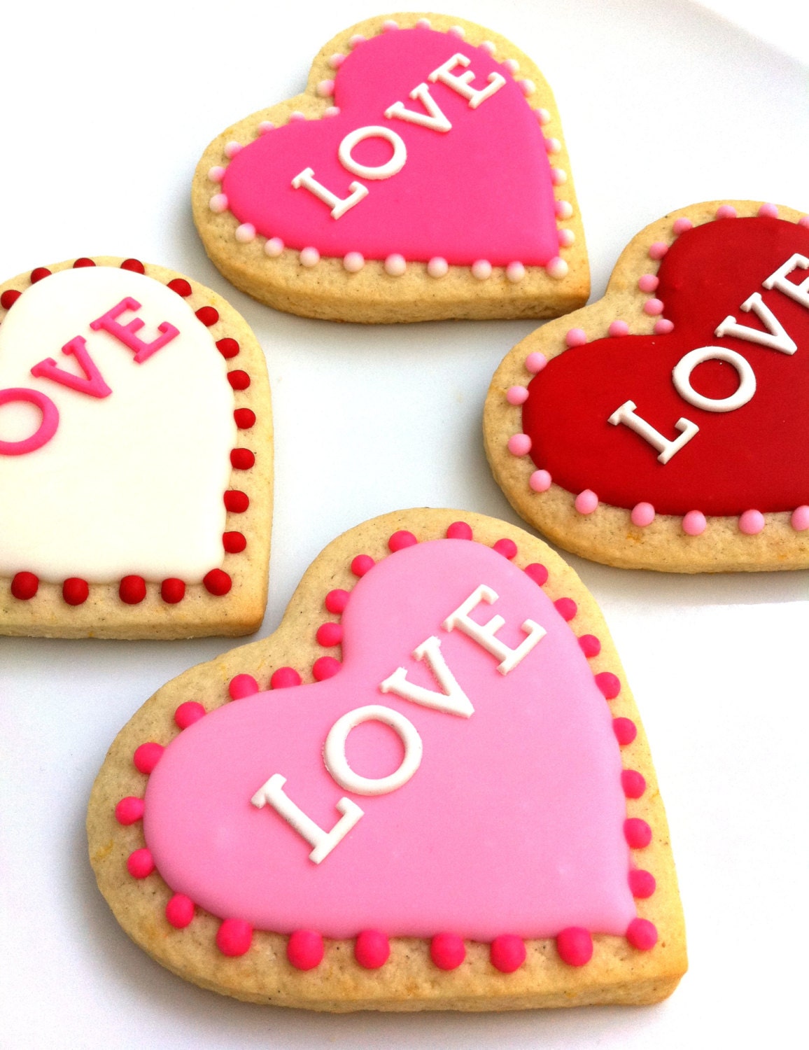 VALENTINE'S DAY LOVE Big Hearts (1 cookie)