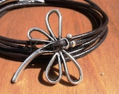 luckydragonfly multi wrap brown leather bracelet