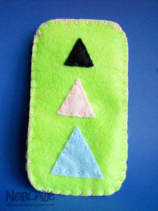 Triangles Felt Phone Case