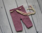 Newborn girls pants in heather. Choose your color