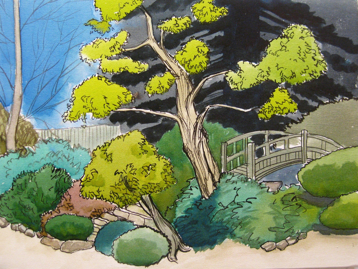 Hakone Garden Print, 8x10