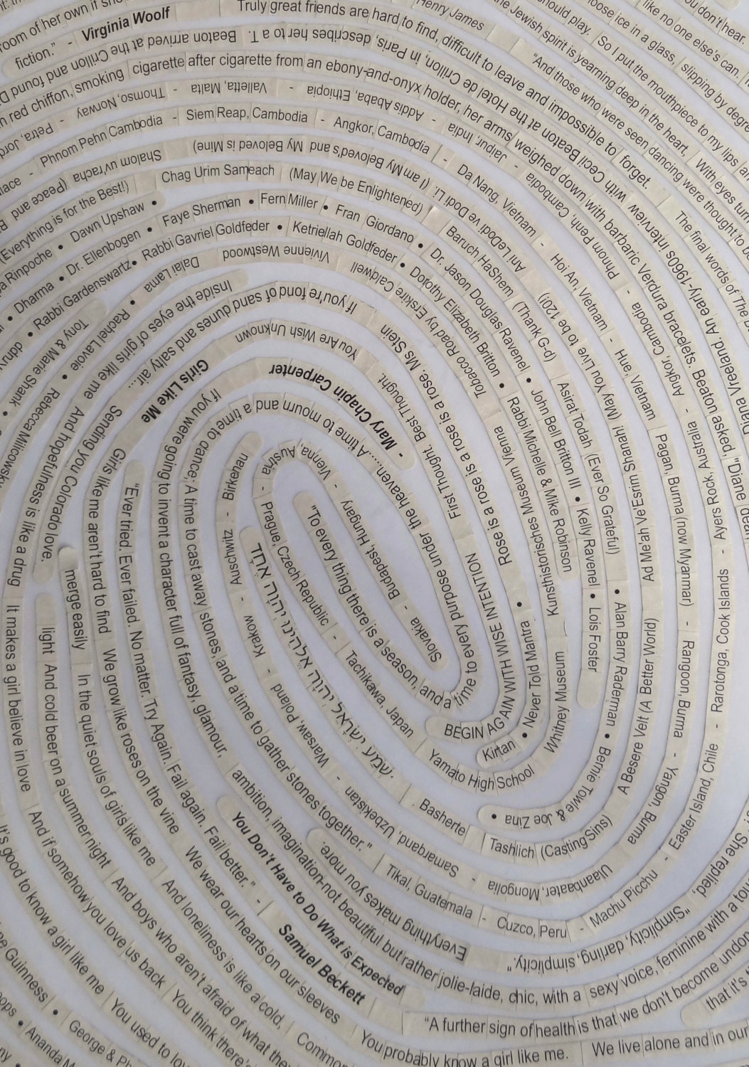 For the Booklover or Wordsmith....One of a Kind Black & White Custom Thumbprint Portraits - Totally Personalized