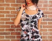 Black birds spring fashion new design women t shirt