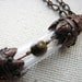 Tigers Eye Necklace Bottle Vial Copper Pendant