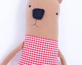 Plush Brown Bear Friend- Finkelstein's Center Handmade Creature
