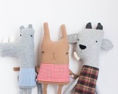 Plush Rhino Friend- Finkelstein's Center Handmade Creature Toy