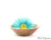 Wooden  Marbled Oak Bowl Hand Turned