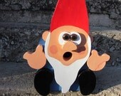 Handmade Custom Wooden "Male Garden Gnome" Functional Birdhouse