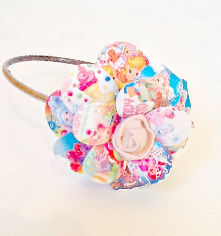 Candy Land Daisy Paper Mache Headband