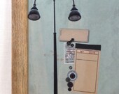 Magnetic Board-Wall Decor-Magnet Board-Dry Erase Board-Magnetic Memo Board-Framed-Travel Design-includes magnets