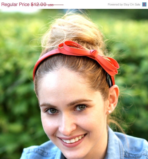 25% OFF Bow satin headband