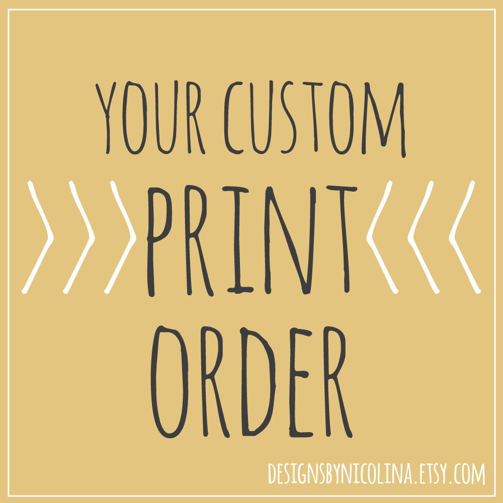 PRINT ORDER /// Custom Order for caseyandjaime /// It's Time Lingerie  /// 4x6 - 16
