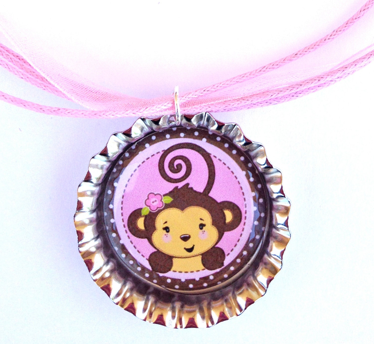 Bottle Cap Pendant Necklace