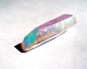 Large Angel Aura Quartz Crystal DOUBLE TERMINATED Point - Bonded with Silver and Platinum