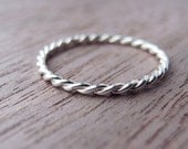 Sterling Silver Twist Ring