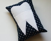 Tooth Fairy Pillow in Navy Dot