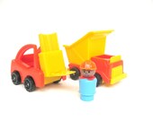 Vintage Fisher Price Red Construction Trucks