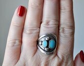 Modernist Turquoise Ring
