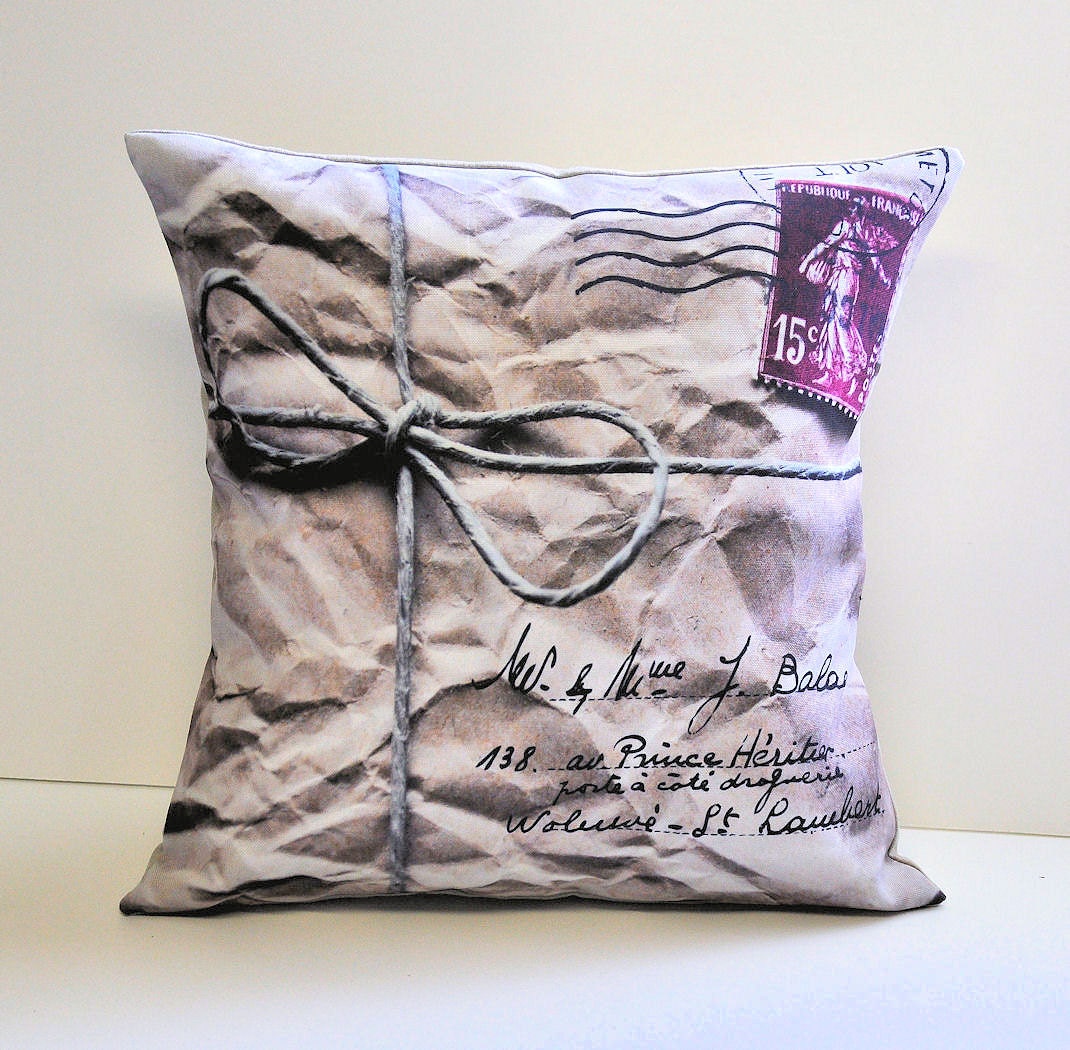 Mail Parcel pillow cover - 14x14