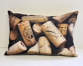 Wine Corks Pillow